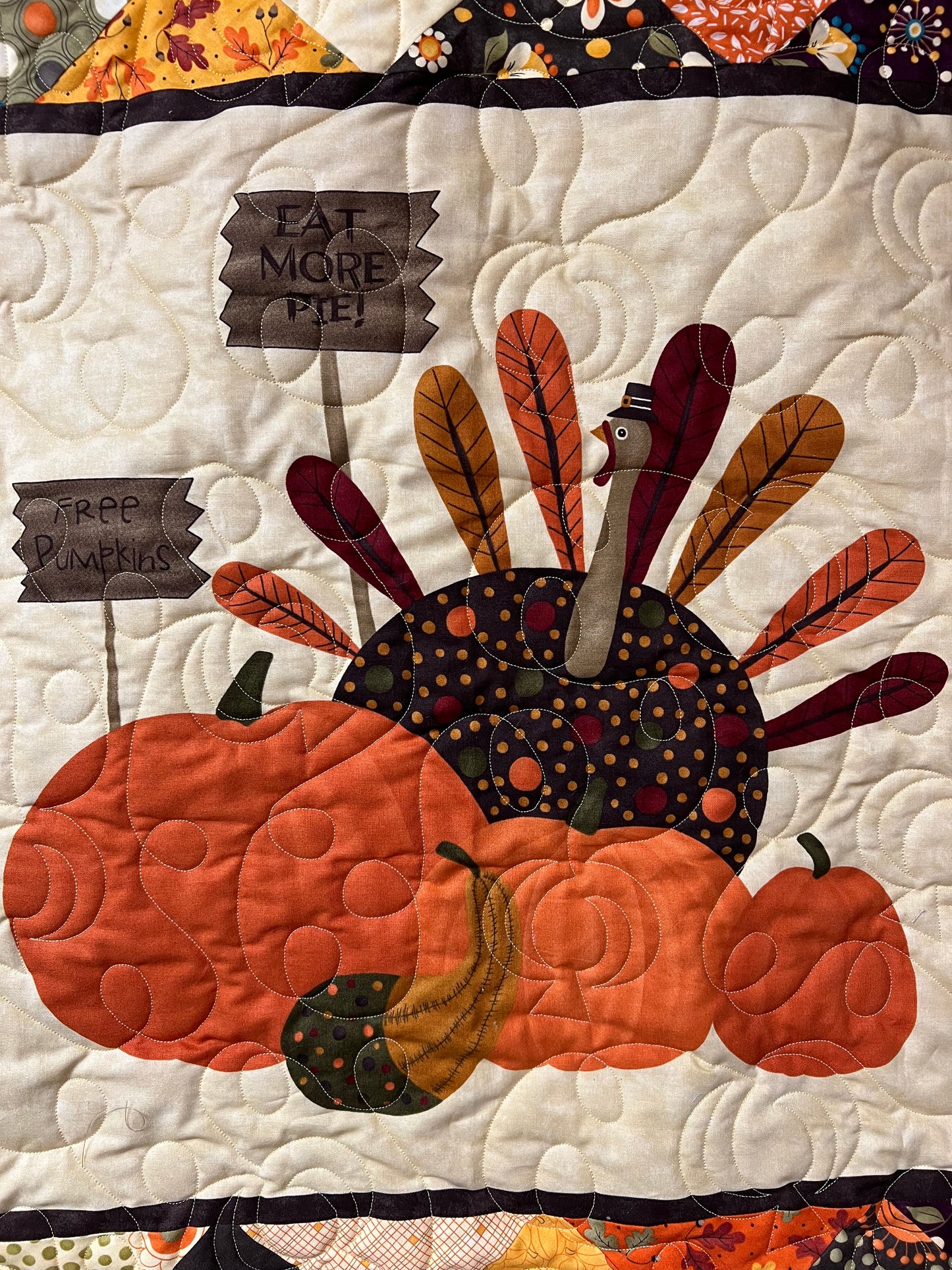 Eat More Pie Turkey Wallhanging