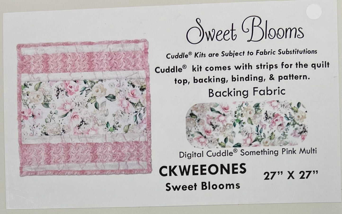 Wee One Cuddle® Kit Sweet Blooms