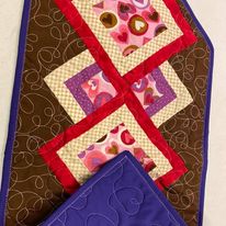 Chocolate Hearts Table Runner