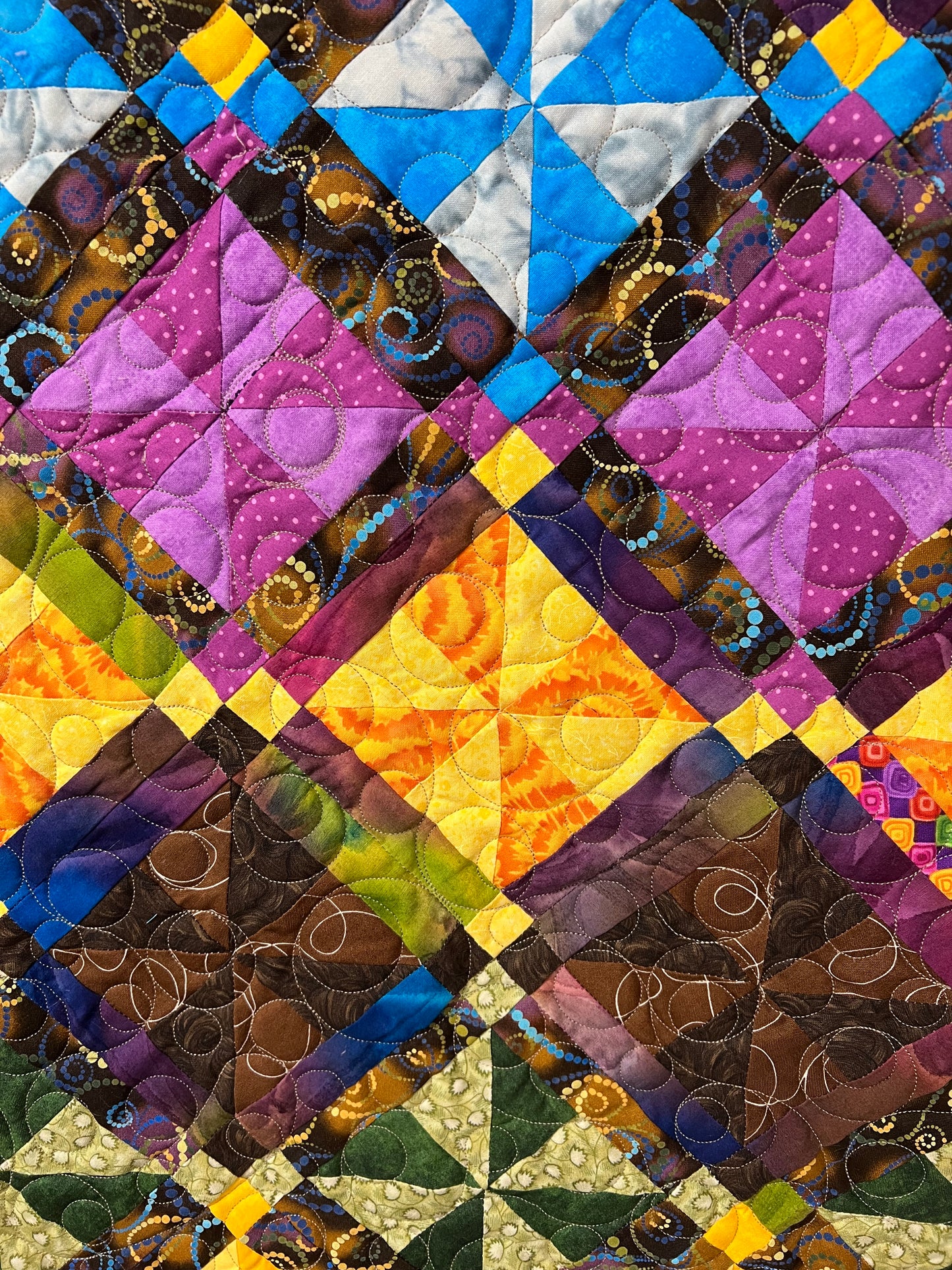 Colorful Pinwheel blankie