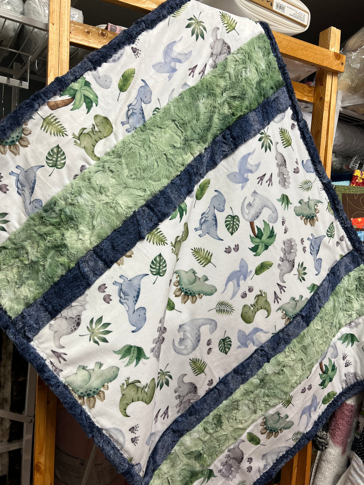Bambino Cuddle® Kit or Completed Blanket Cuddle-saurus by Shannon Fabrics