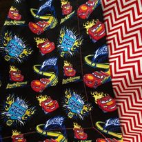 Cars Themed Flannel Blanket or Burb Cloth