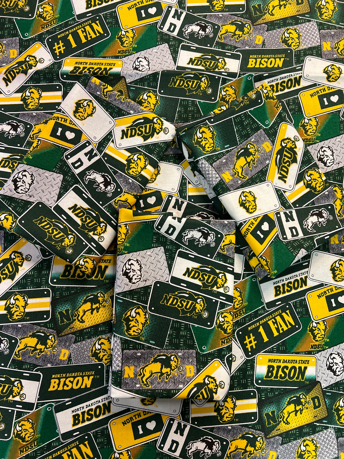 NORTH DAKOTA STATE UNIVERSITY-License Plate-100% Cotton - NDS1210