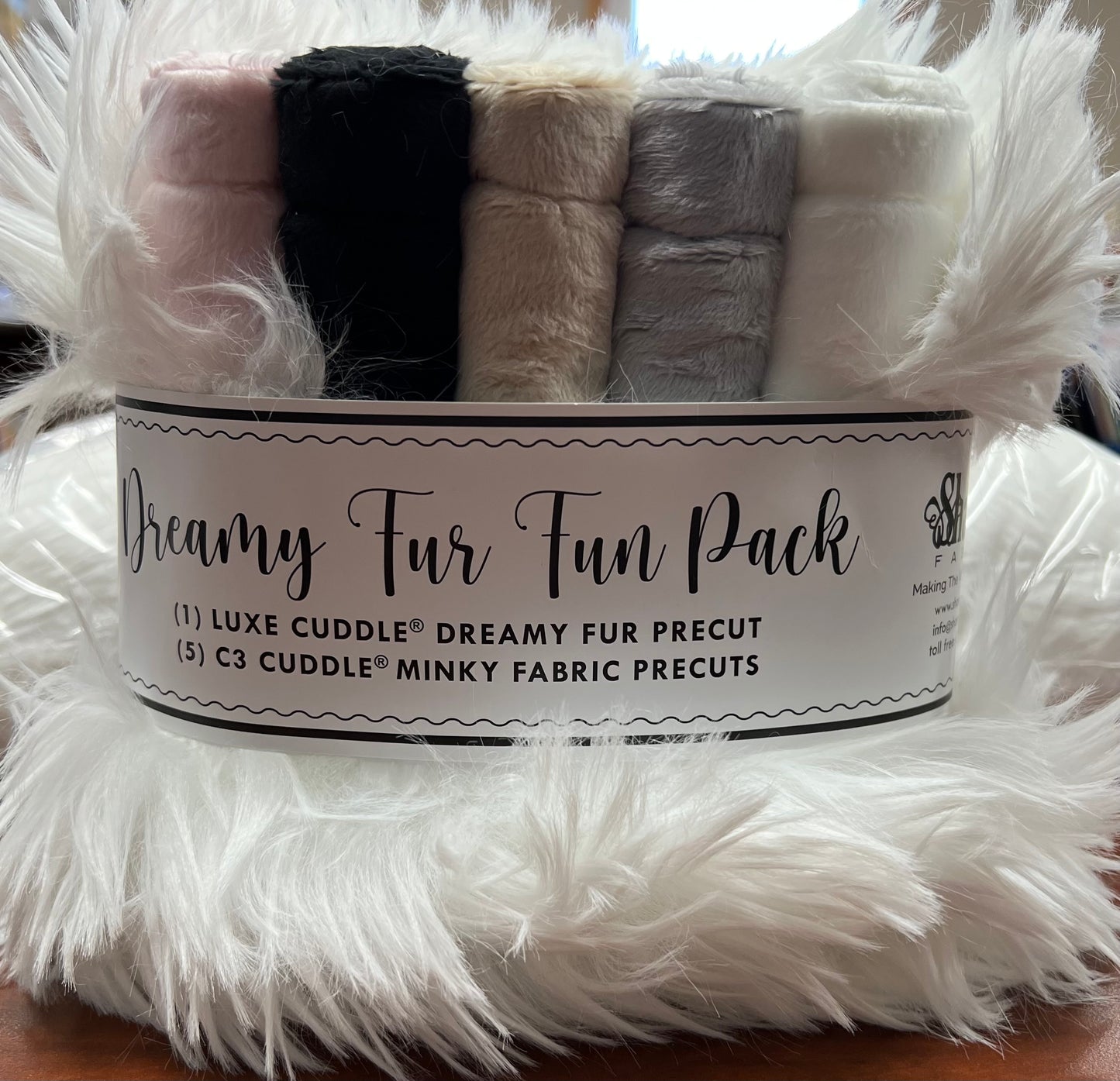 Dreamy Fur Fun Pack White by Shannon Fabrics