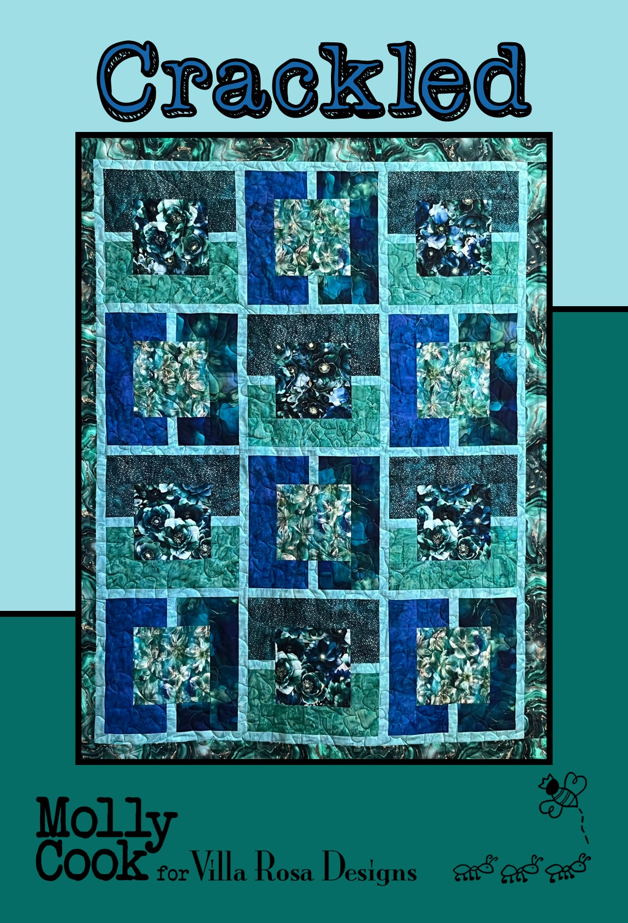 Crackled Quilt Pattern Card by Molly Cook for Villa Rosa Designs