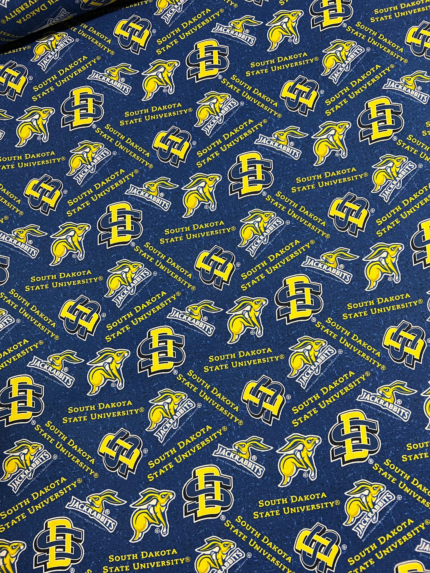 South Dakota State Tone on Tone 100% Cotton Fabric