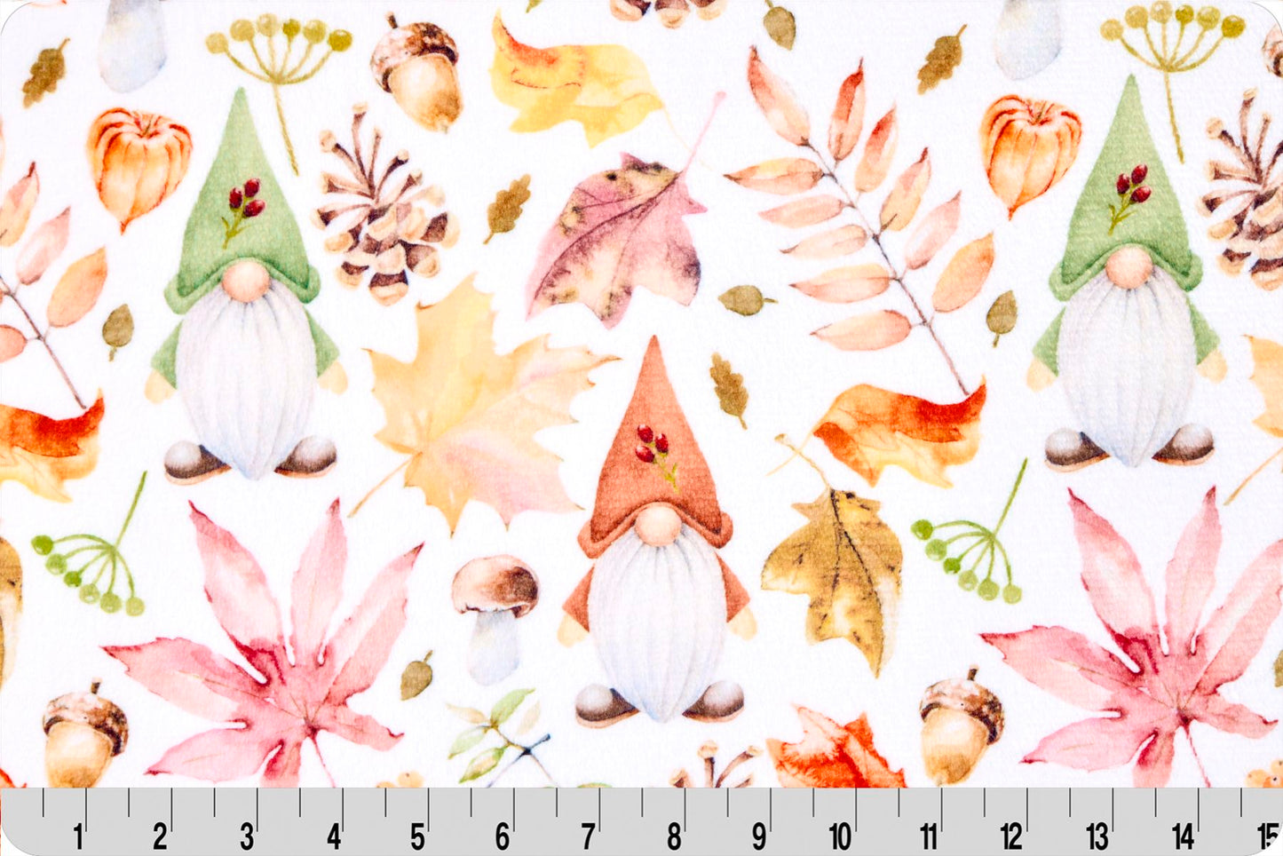 Fall Gnomes Cloud Cuddle® Snow by Shannon Fabrics