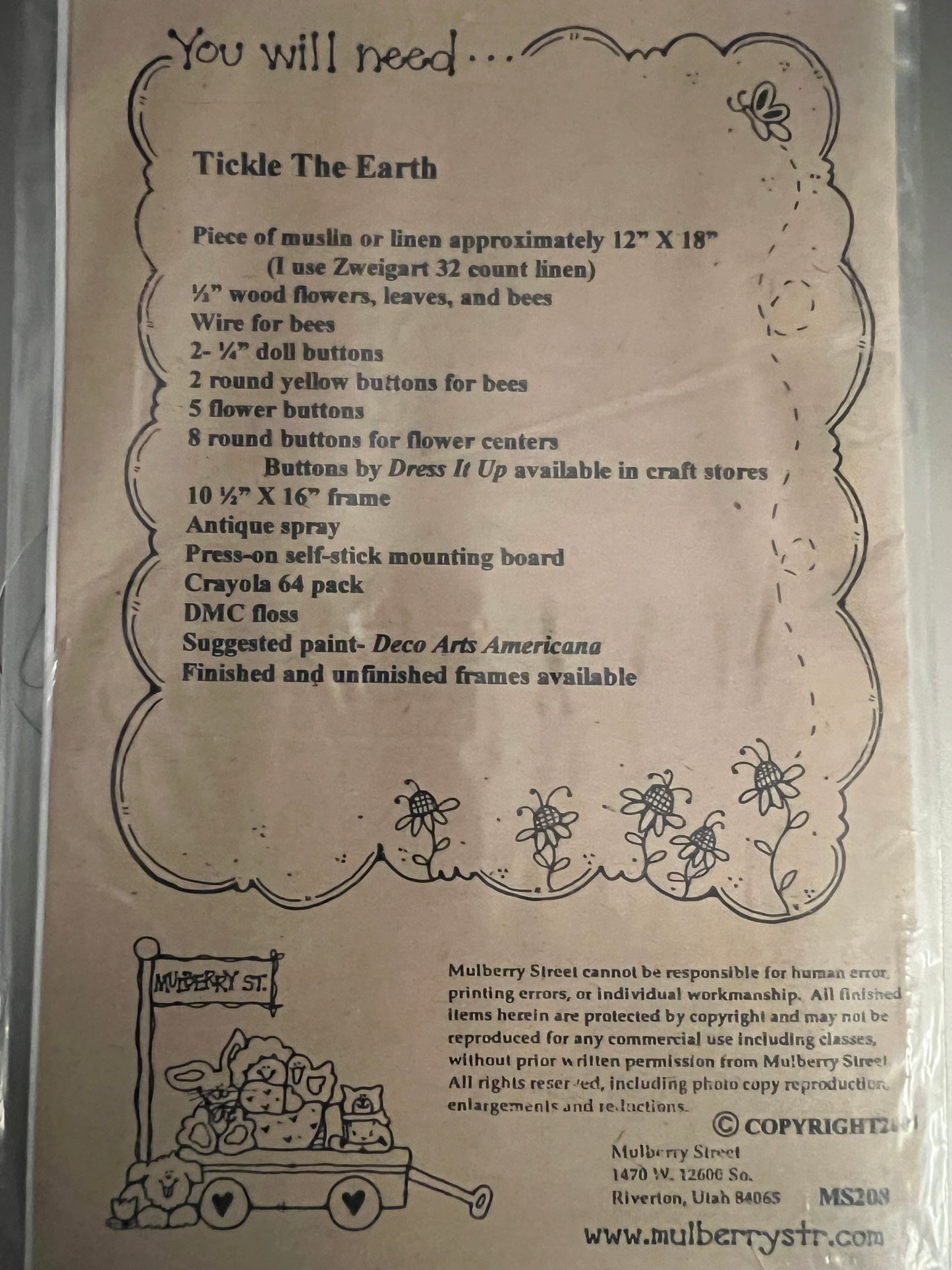 Tickle The Earth by Mulberry Street Sewing Pattern