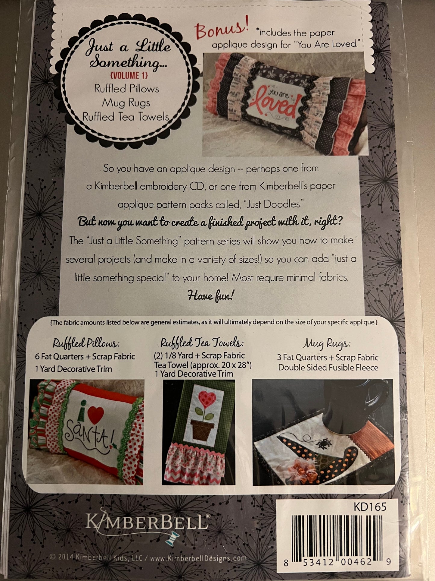 Kimberbell Just a Little Something Volume 1 Sewing Pattern