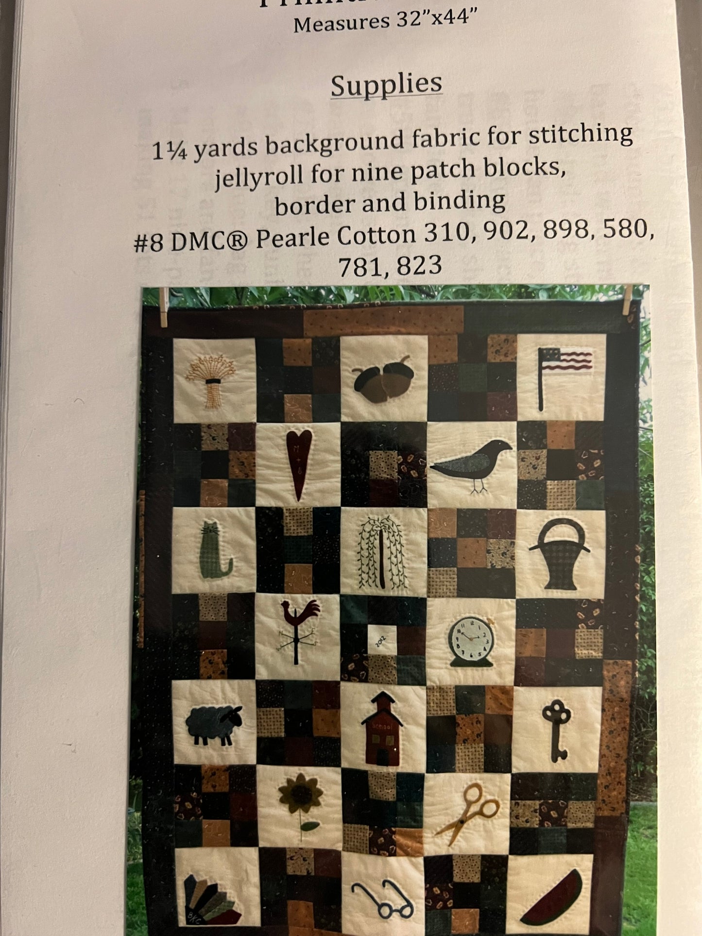 Pretty P & Mama B Designs Primitive Pieces #MB1217 Sewing Pattern