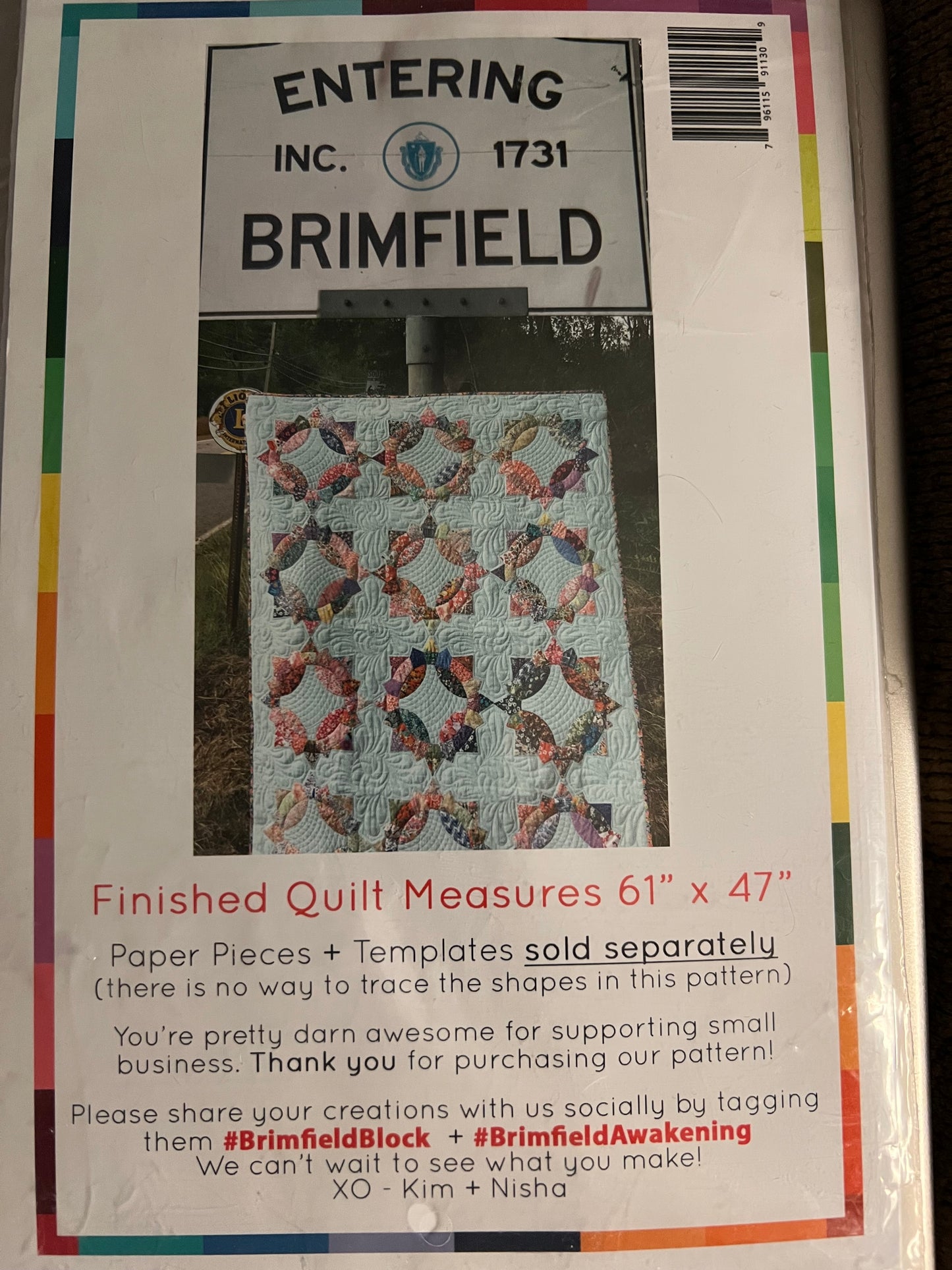 Brimfield Awaking by Brimfield Block - English Paper Piecing Pattern