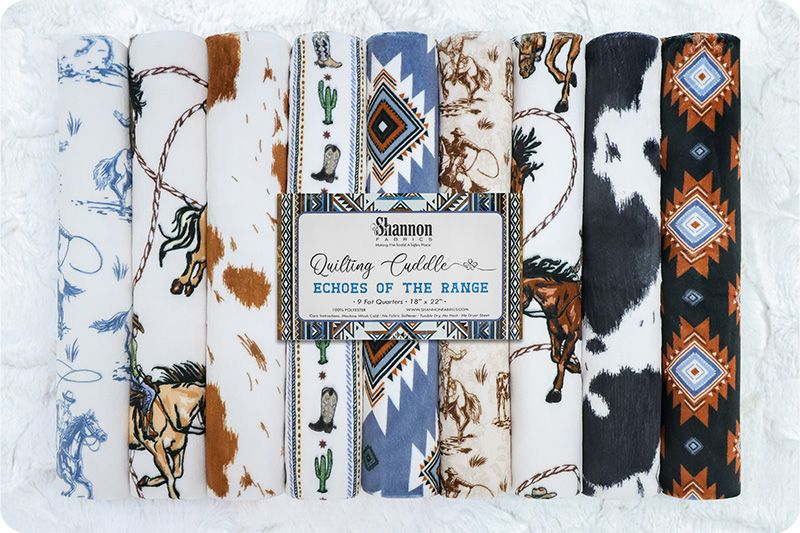 Quilting Cuddle® Fat Quarter Pack Echoes of the Range by Shannon Fabrics
