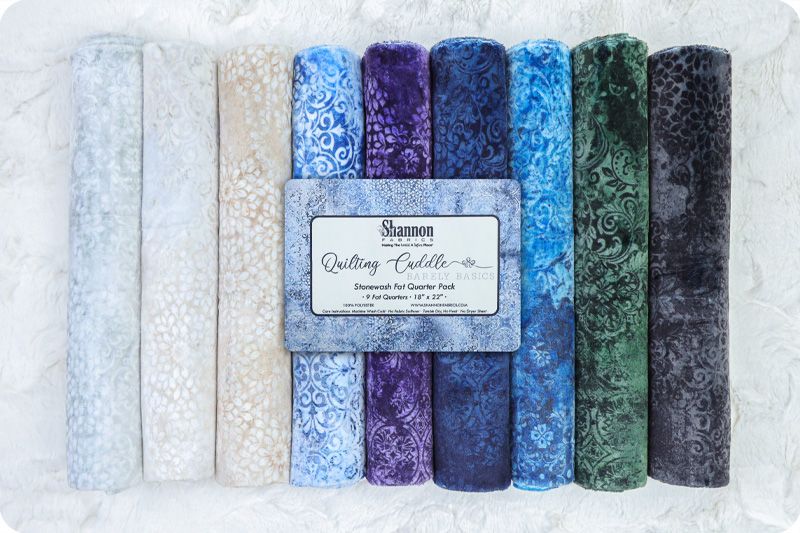 Quilting Cuddle® Basics Fat Quarter Pack — Stonewash