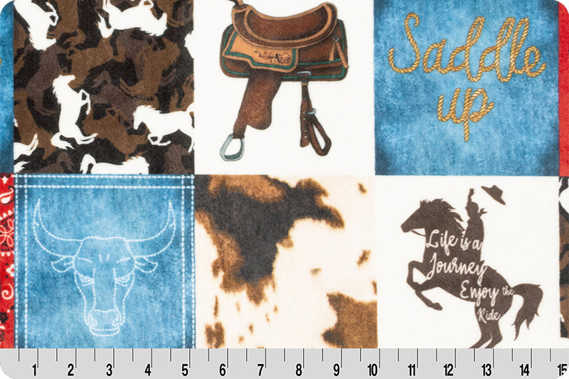 Saddle Up Digital Cuddle® Natural by Shannon Fabrics