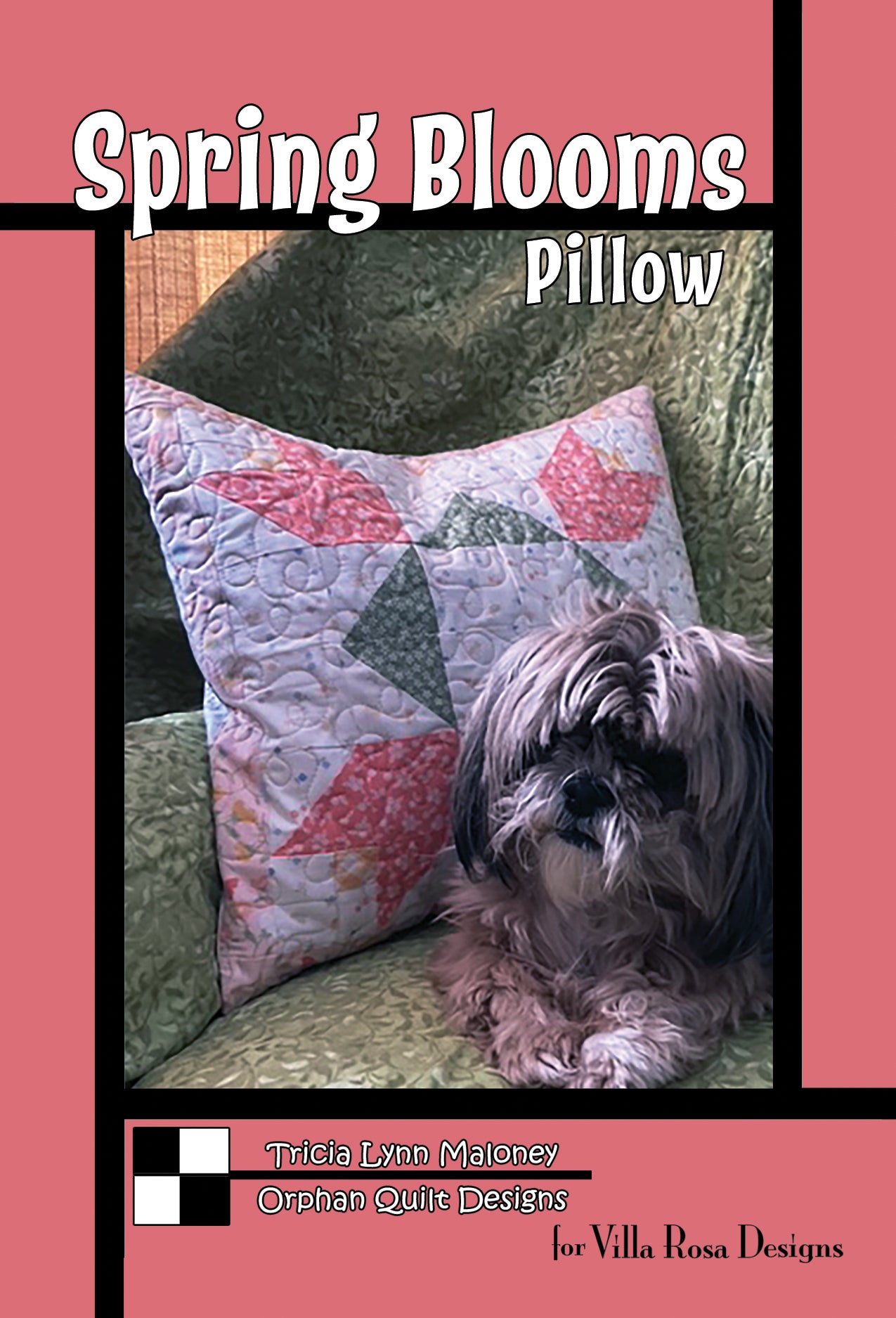 Orphan Quilts SPRING BLOOMS PILLOW