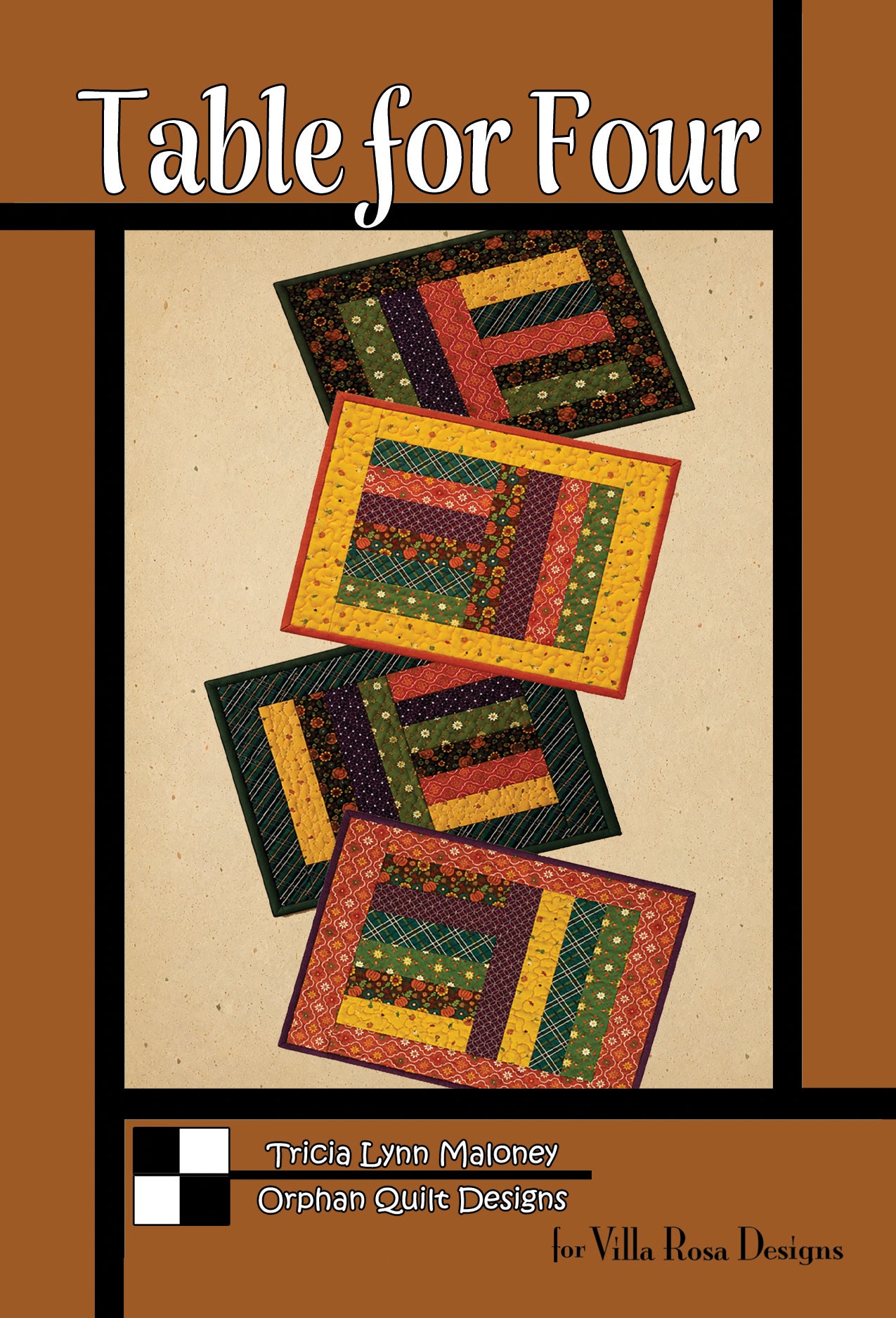 Orphan Quilts - Table for Four Pattern Card