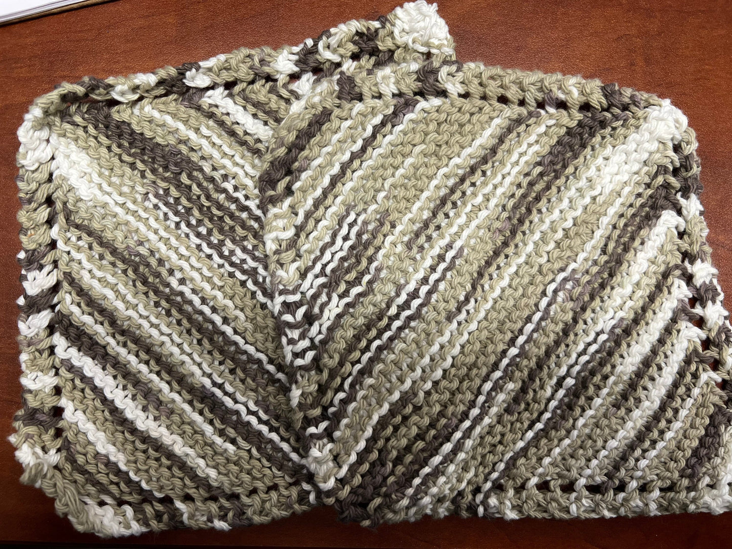 Handknit dish/wash cloth
