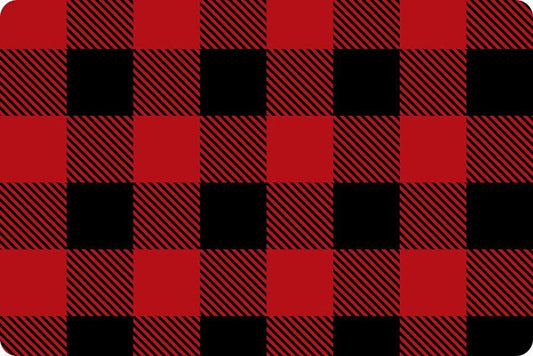 Buffalo Check Cuddle® Scarlet/Black by Shannon Fabrics 60"