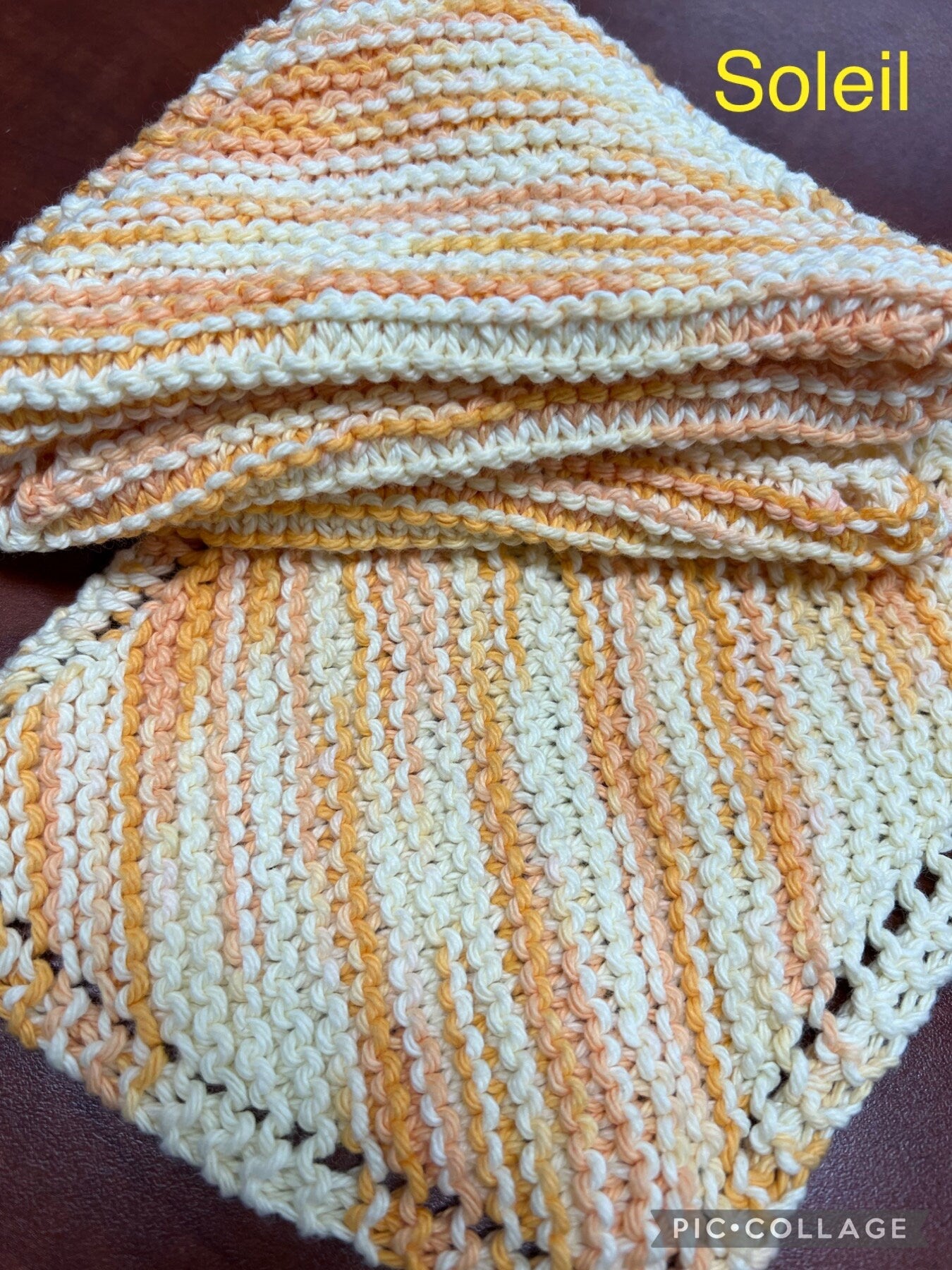 Handknit dish/wash cloth
