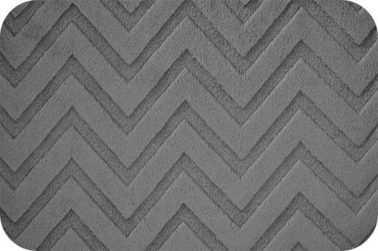 Embossed Chevron Charcoal