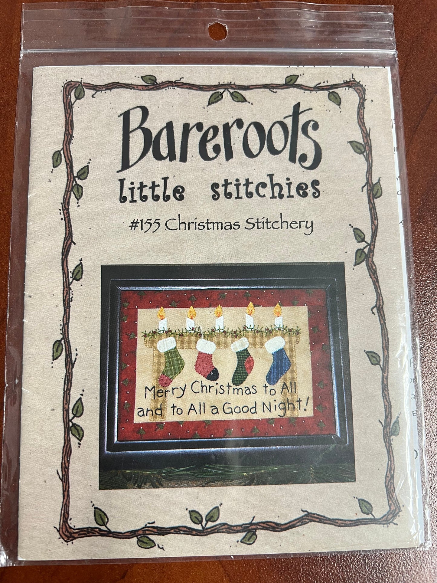 Bareroots embroidery set of 2 patterns by Barri Sue Gaudet