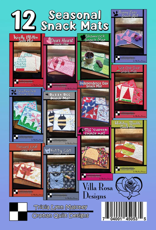 Villa Rosa Designs 12 Seasonal Snack Mats Pattern Set