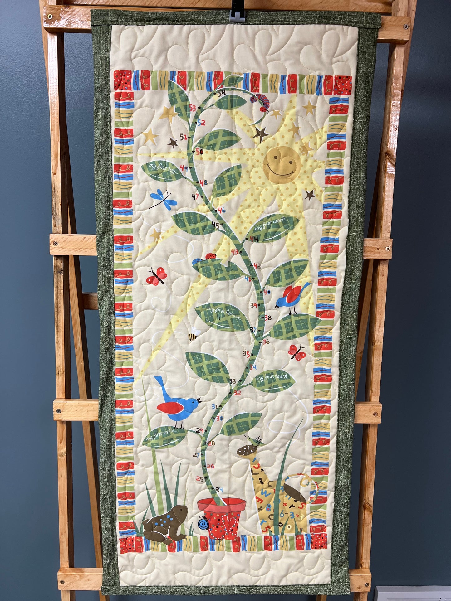 Quilted growth chart