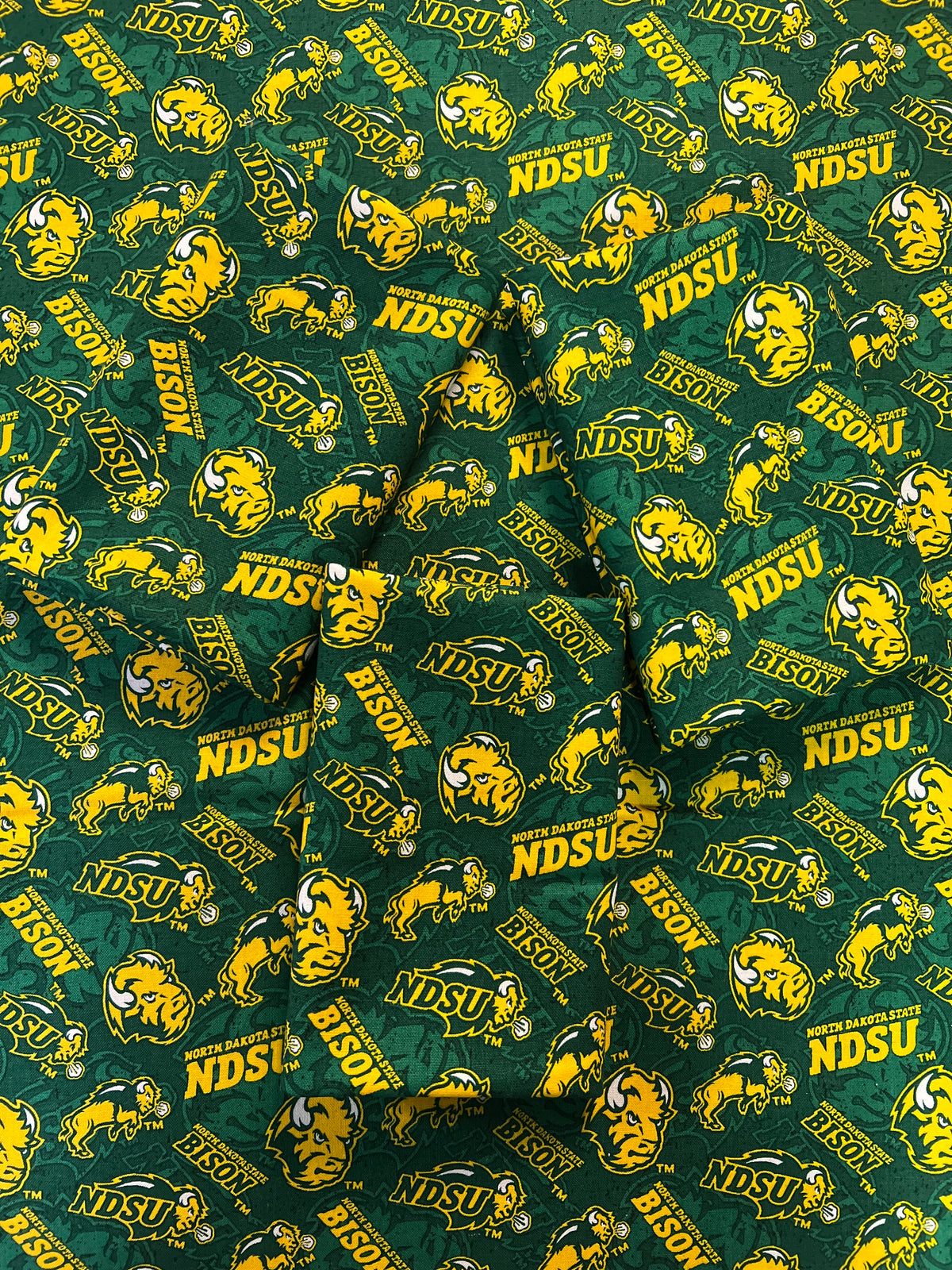 NORTH DAKOTA STATE UNIVERSITY-Tone on Tone-100% Cotton - NDS1178