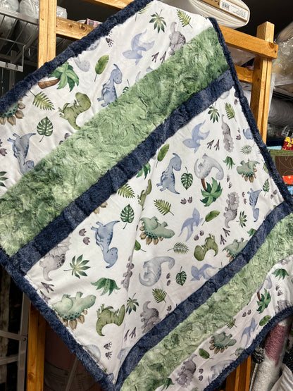 Bambino Cuddle® Kit or Completed Blanket Cuddle-saurus by Shannon Fabrics