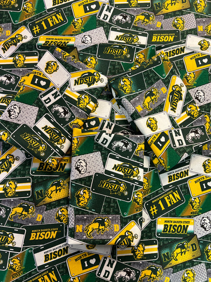 NORTH DAKOTA STATE UNIVERSITY-License Plate-100% Cotton - NDS1210