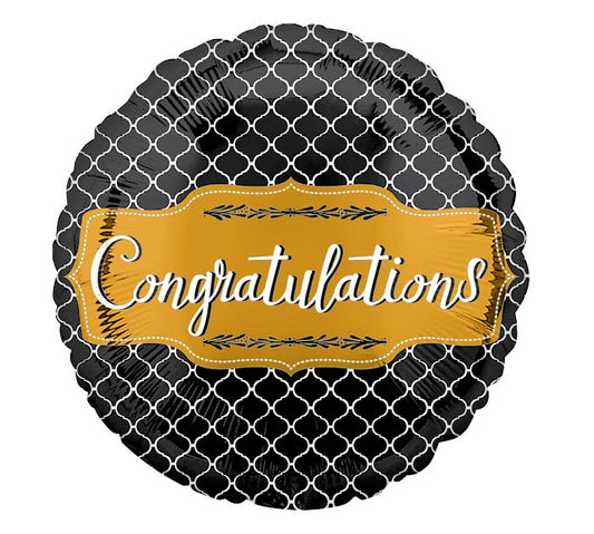 Congratulations Balloon + 2 Custom Latex Balloons Set