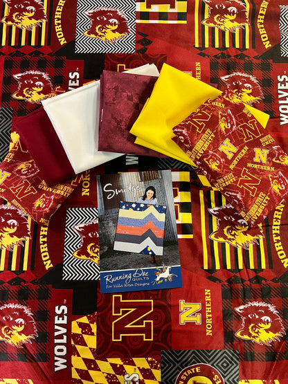 Running Doe Smidge NSU Wolves Fat Quarter Kit