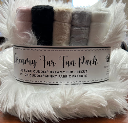 Dreamy Fur Fun Pack White by Shannon Fabrics