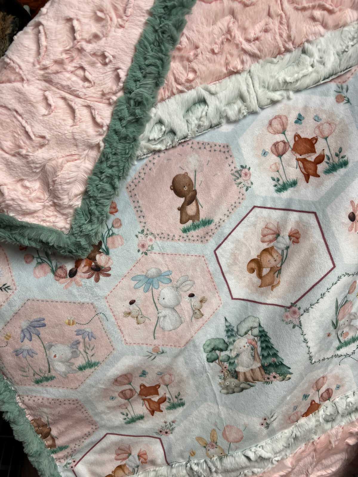Bambino Cuddle® Kit or Completed Blanket Somebunny Sweet by Shannon Fabrics