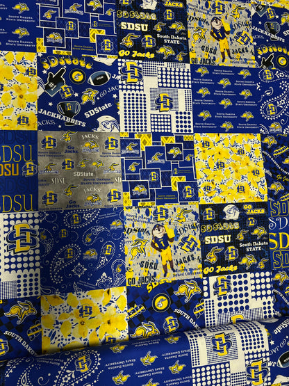 South Dakota State University Cheater Quilt Fabric - SDS1363