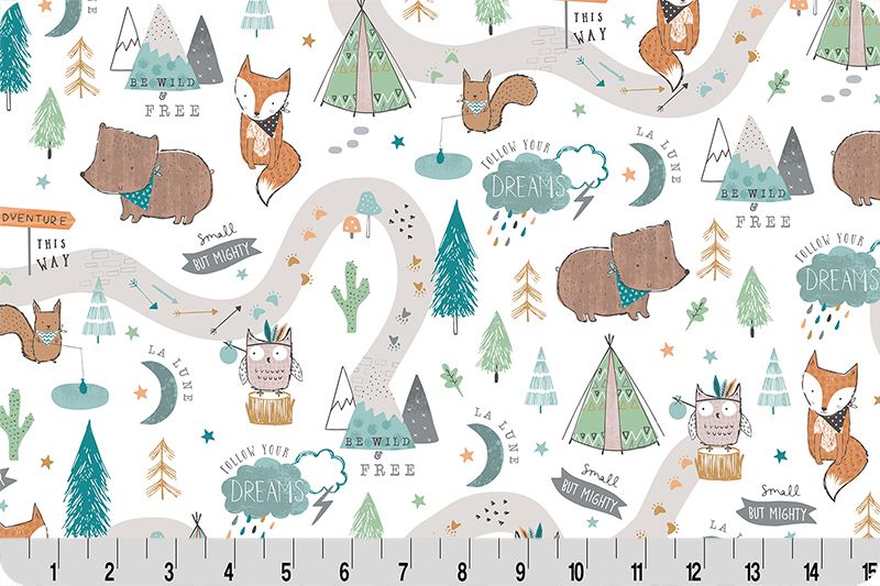Adventure Time Digital Cuddle® Multi by Shannon Fabrics 60"