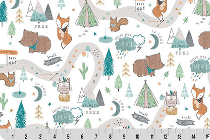 Adventure Time Digital Cuddle® Multi by Shannon Fabrics 60"