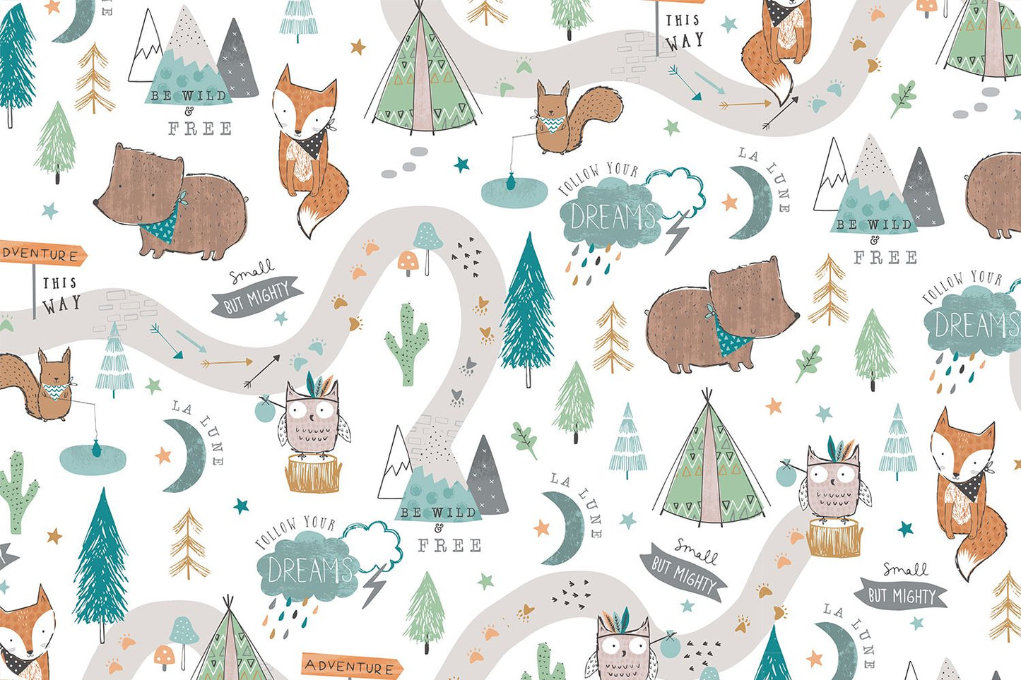 Adventure Time Digital Cuddle® Multi by Shannon Fabrics 60"