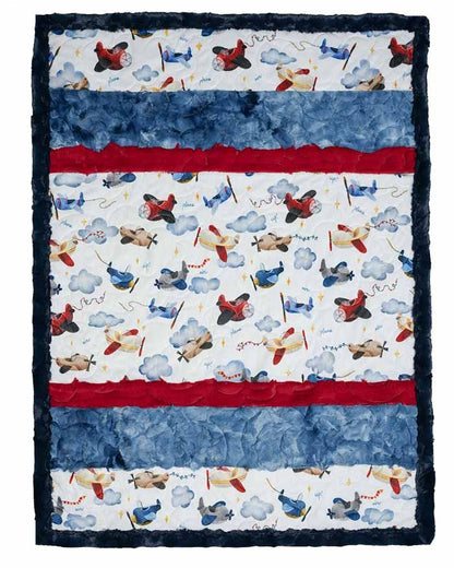 Bambino Cuddle® Kit or Completed Blanket Sky High by Shannon Fabrics