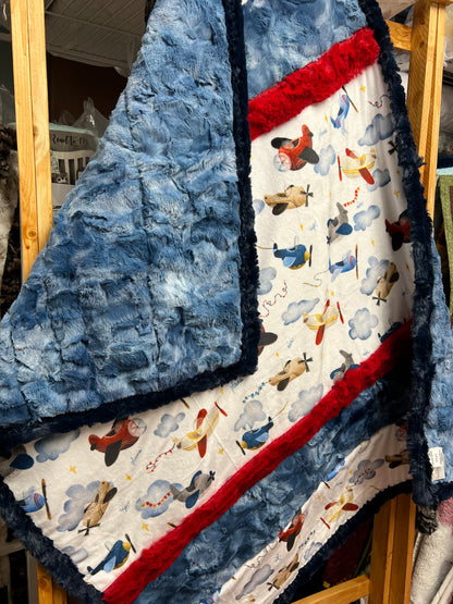 Bambino Cuddle® Kit or Completed Blanket Sky High by Shannon Fabrics
