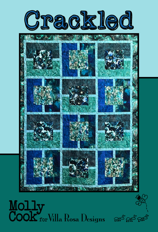 Crackled Quilt Pattern Card by Molly Cook for Villa Rosa Designs