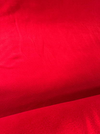 Red Solid Anti-Pill Fleece Fabric | 100% Polyester | 58" Wide