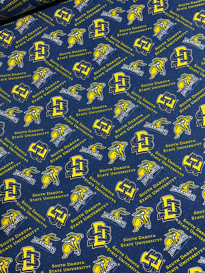 South Dakota State Tone on Tone Cotton Fabric