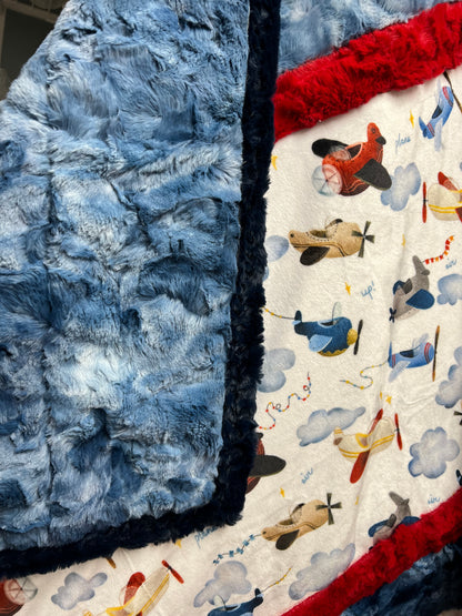 Bambino Cuddle® Kit or Completed Blanket Sky High by Shannon Fabrics
