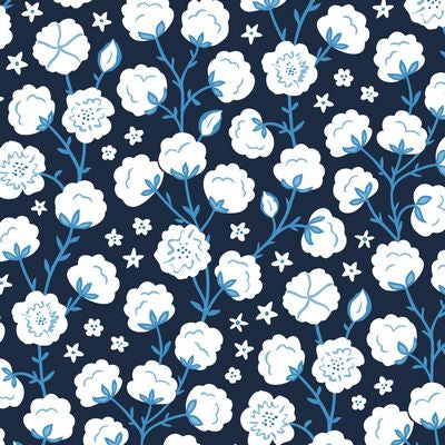 Sapphire Skies- Cotton Flowers