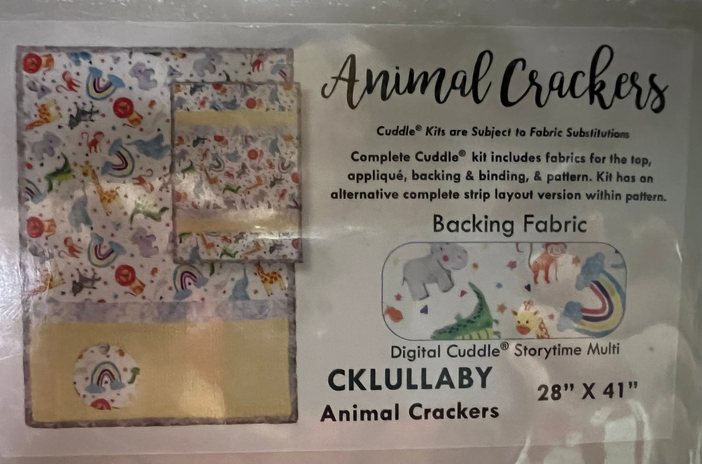 Lullaby Cuddle® Kit Animal Crackers