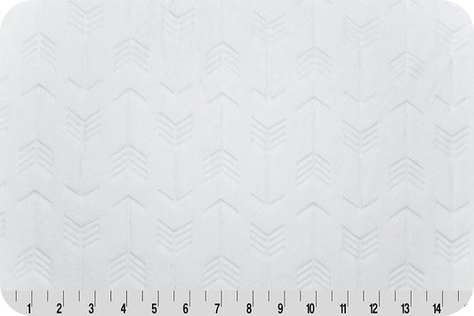 Embossed Arrow Cuddle® Snow by Shannon Fabrics 60"