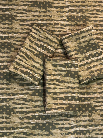 Sage Camo Flag All-Over Cotton W43