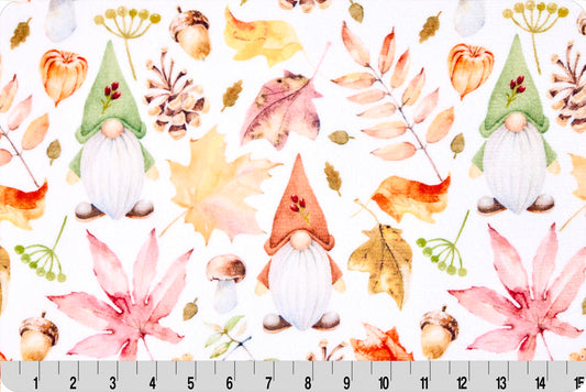 Fall Gnomes Cloud Cuddle® Snow by Shannon Fabrics