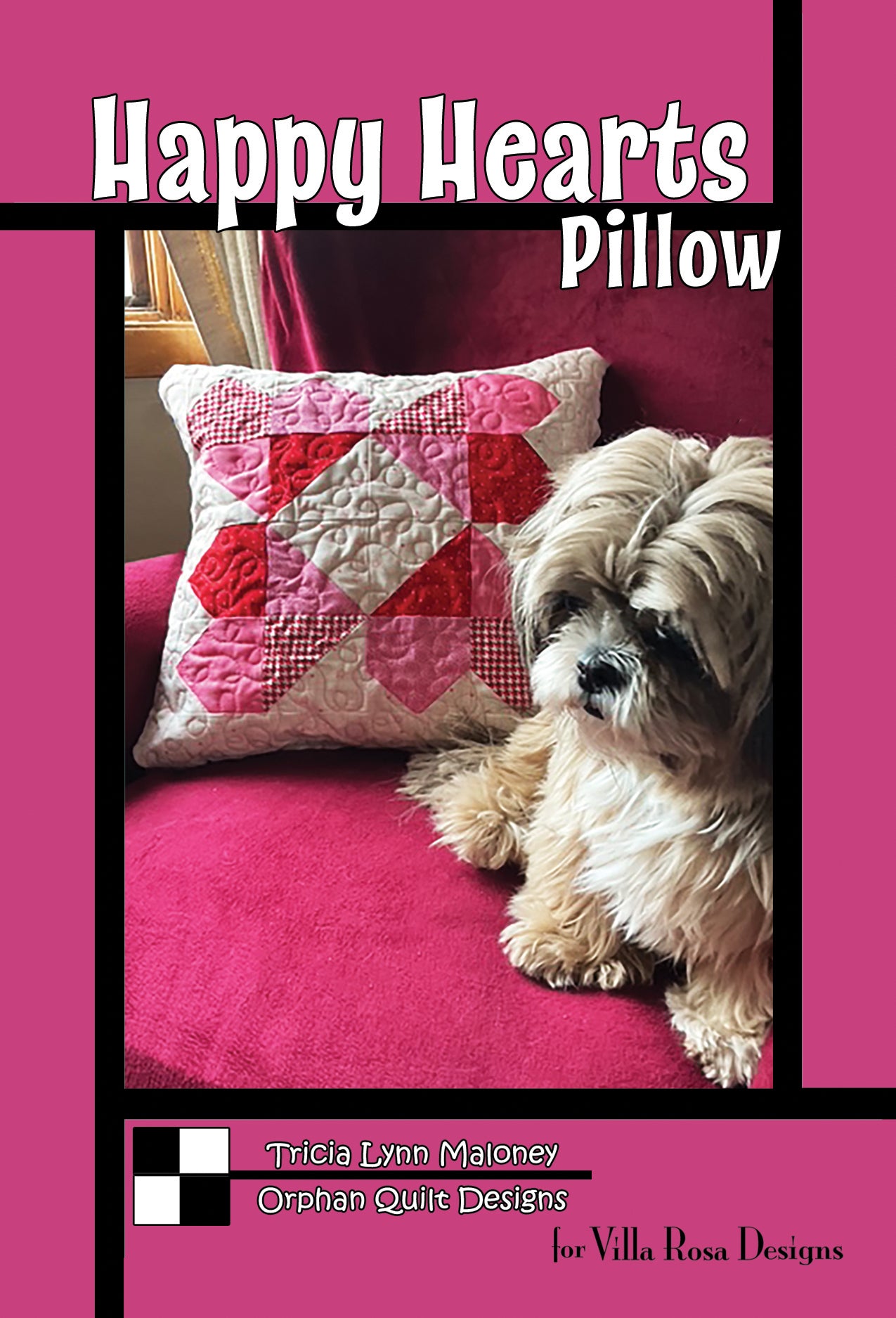 Orphan Quilts HAPPY HEARTS PILLOW